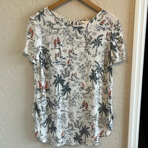 LC Lauren Conrad sailboat tie back tee